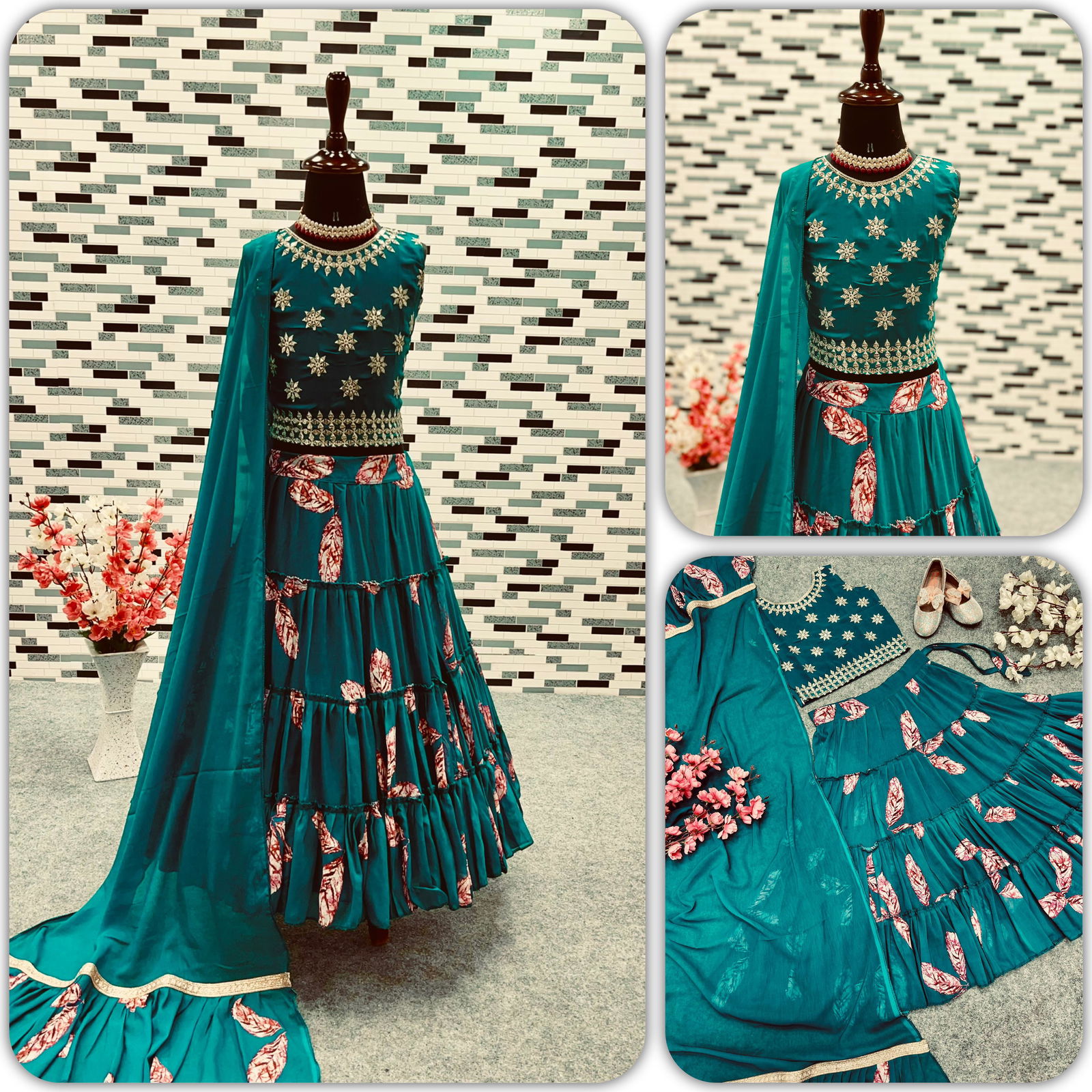 Oc 137 Girlswear Choli Lehenga And Dupatta Kids Catalog 